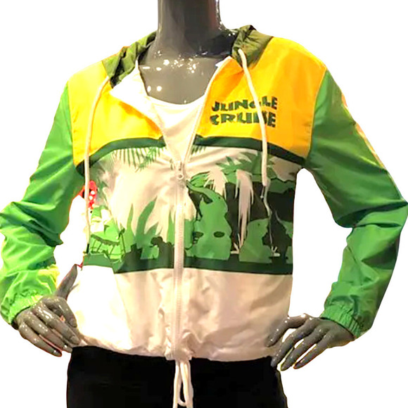 Disney Parks Magic Kingdom Jungle Cruise Hooded Windbreaker Jacket NWT Plus 3X - Picture 5 of 15